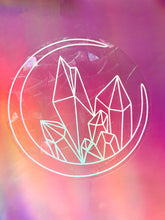 Load image into Gallery viewer, Crystal Moon Suncatcher Decal