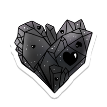 Load image into Gallery viewer, Black Crystal Heart
