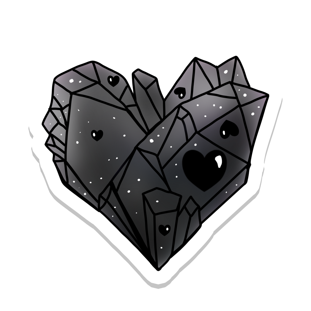Black Crystal Heart