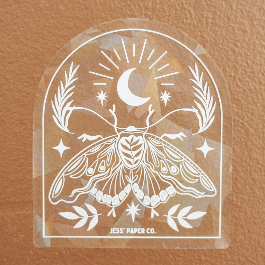 Magical Moth Sun catcher Sticker