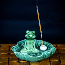 Load image into Gallery viewer, Zen Frog Incense Holder
