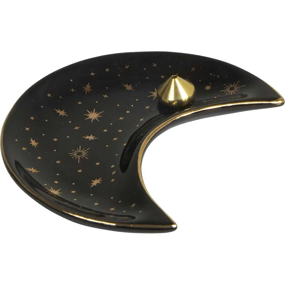 Crescent Moon Incense Holder