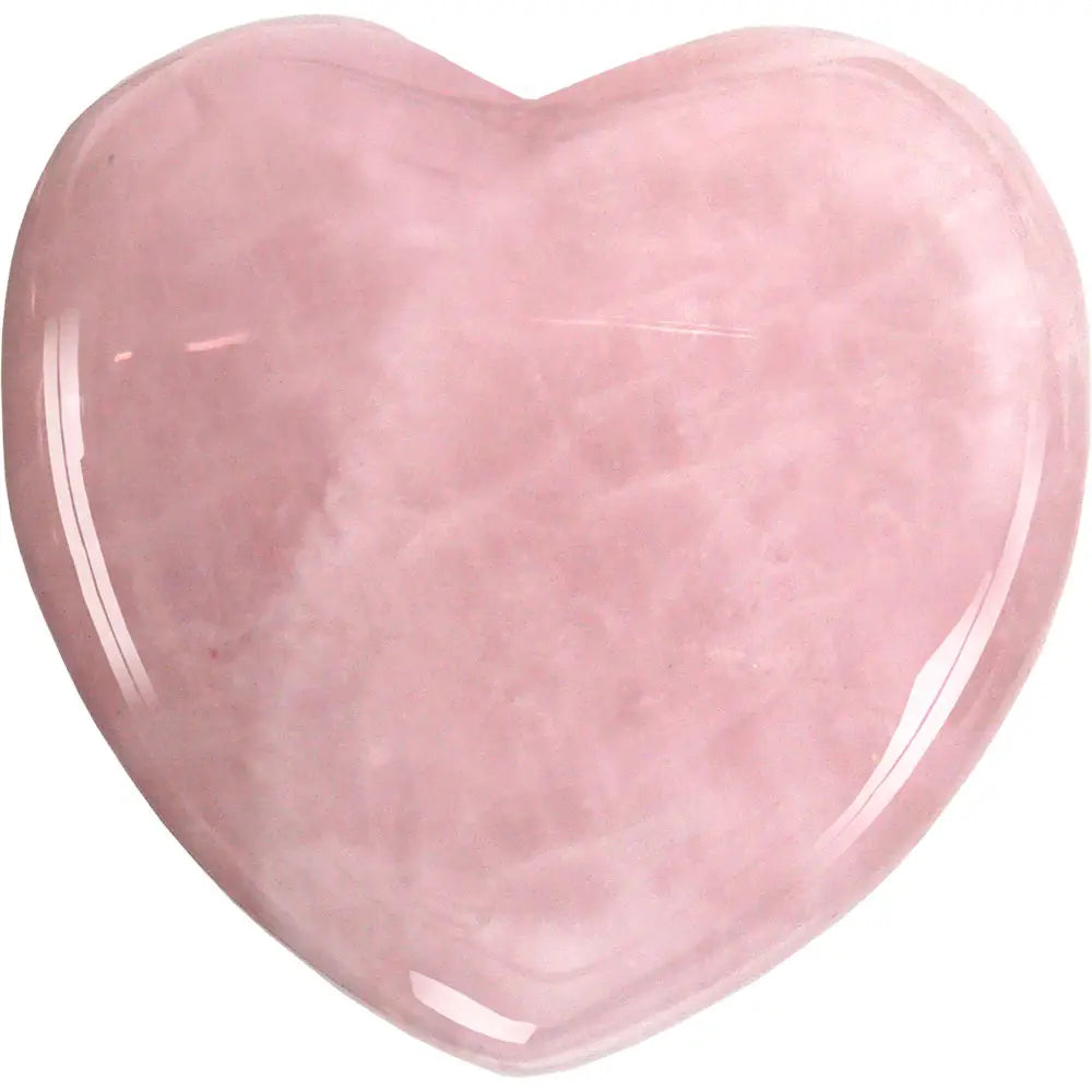 Rose Quartz Puffed Heart