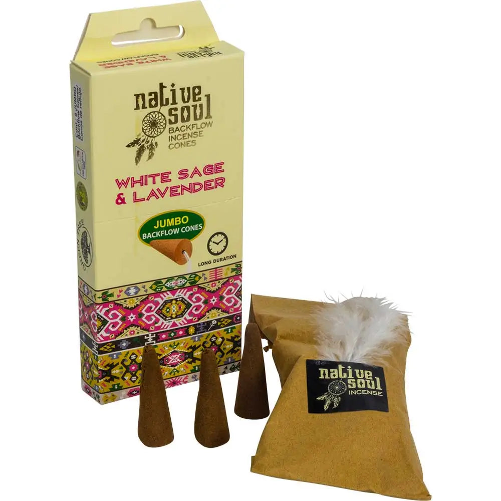 White Sage & Lavender Backflow Cones